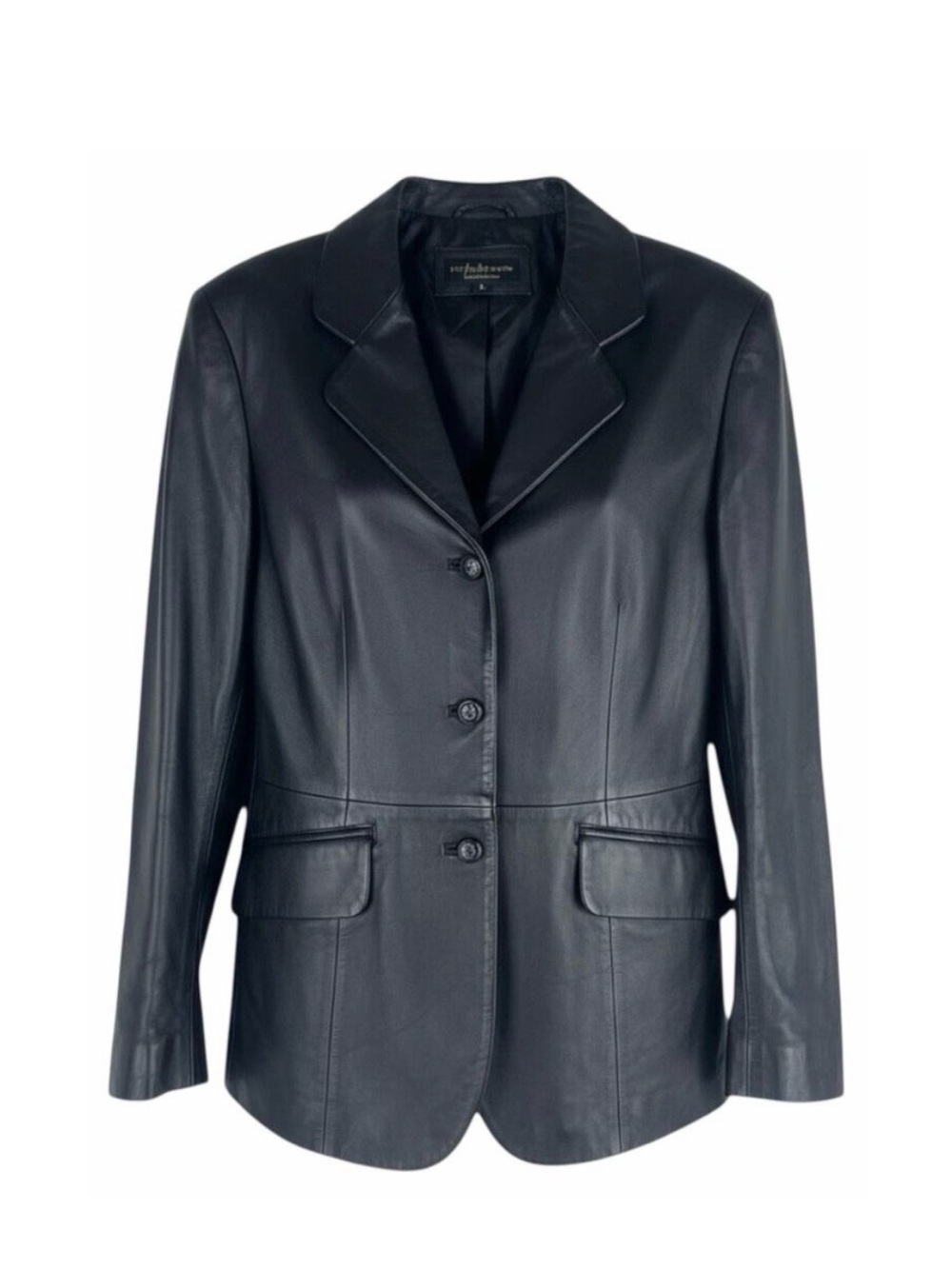 croft & barrow Black Lamb Genuine Leather Jacket